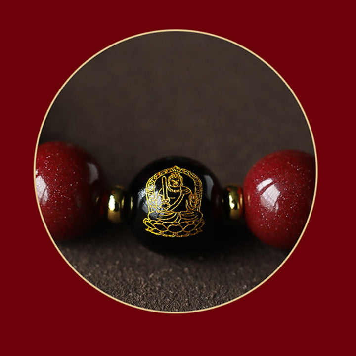 Buddha Stones en argent sterling 925 avec pierres de Bouddha et signe du zodiaque chinois, Bouddha natal, cinabre, Om Mani Padme Hum, calme