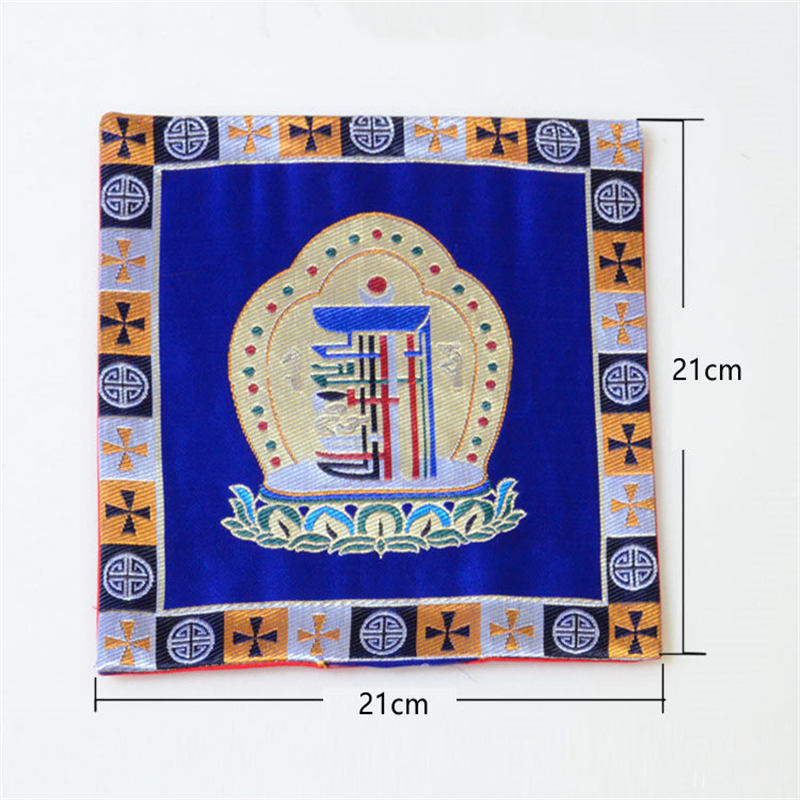 Tapis d'autel de prière Man-Bcu Kalachakra Tapis Jacquard de méditation de guérison - image 16