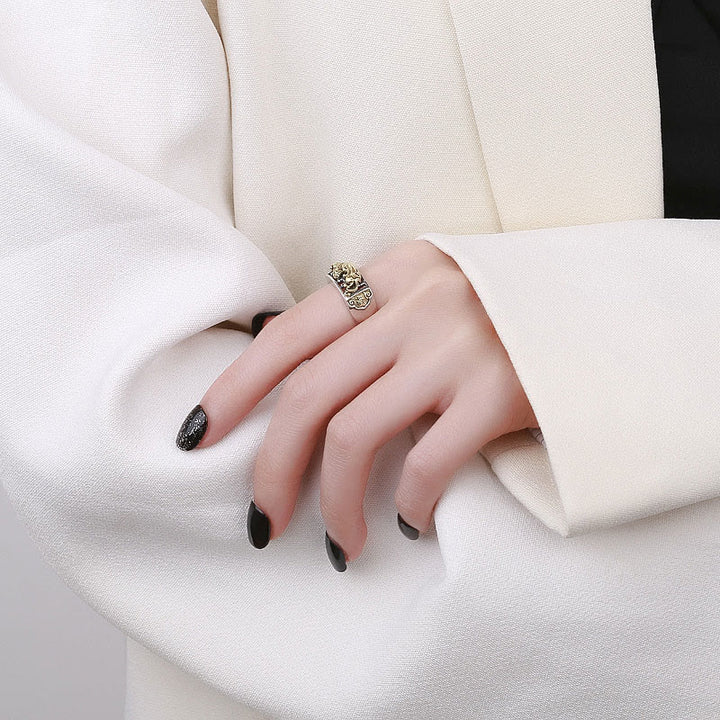 Bague ajustable en argent sterling 925 Buddha Stones PiXiu Luck Wealth - image 4