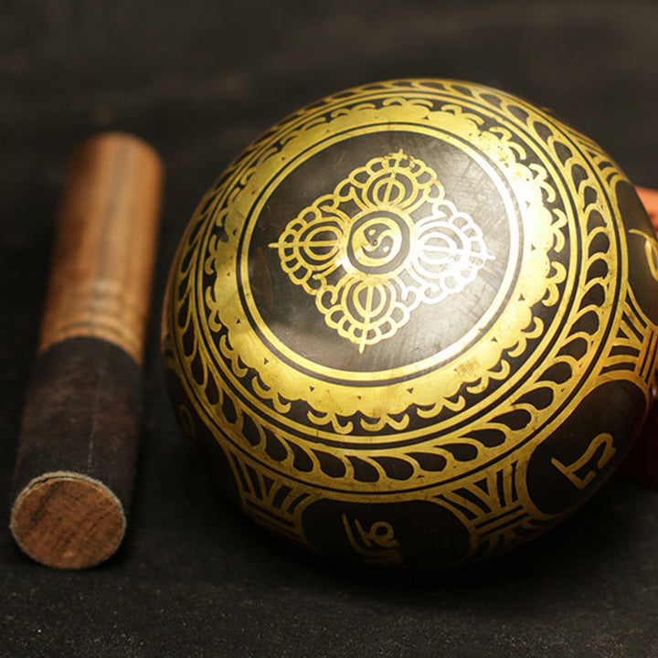 Bol de méditation tibétain en Buddha Stones fabriqué à la main pour la guérison et la protection de la pleine conscience Ensemble de bols chantants - image 10
