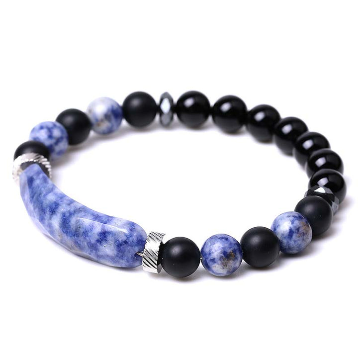 Bracelet de guérison en aventurine bleue naturelle en Buddha Stones