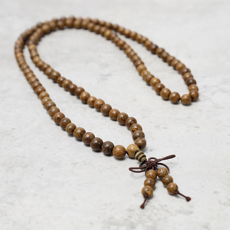 Bracelet Mala 108 Buddha Stones Prière Méditation Bois de Santal Élastique - image 17
