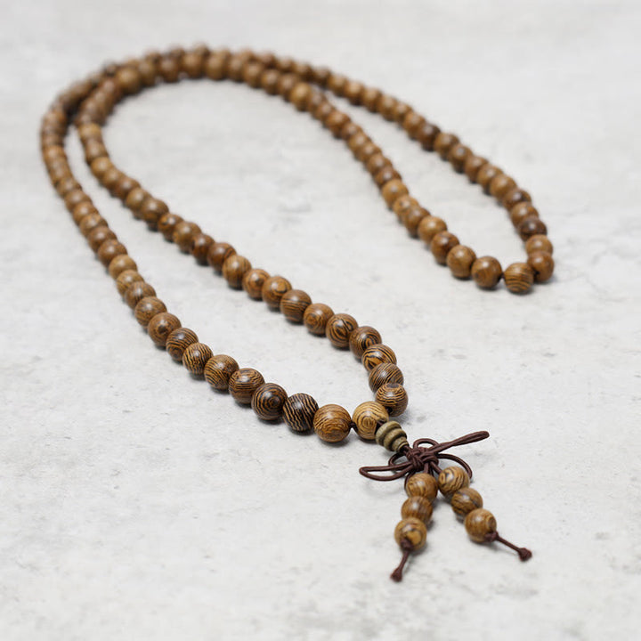 Bracelet Mala 108 Buddha Stones Prière Méditation Bois de Santal Élastique - image 17