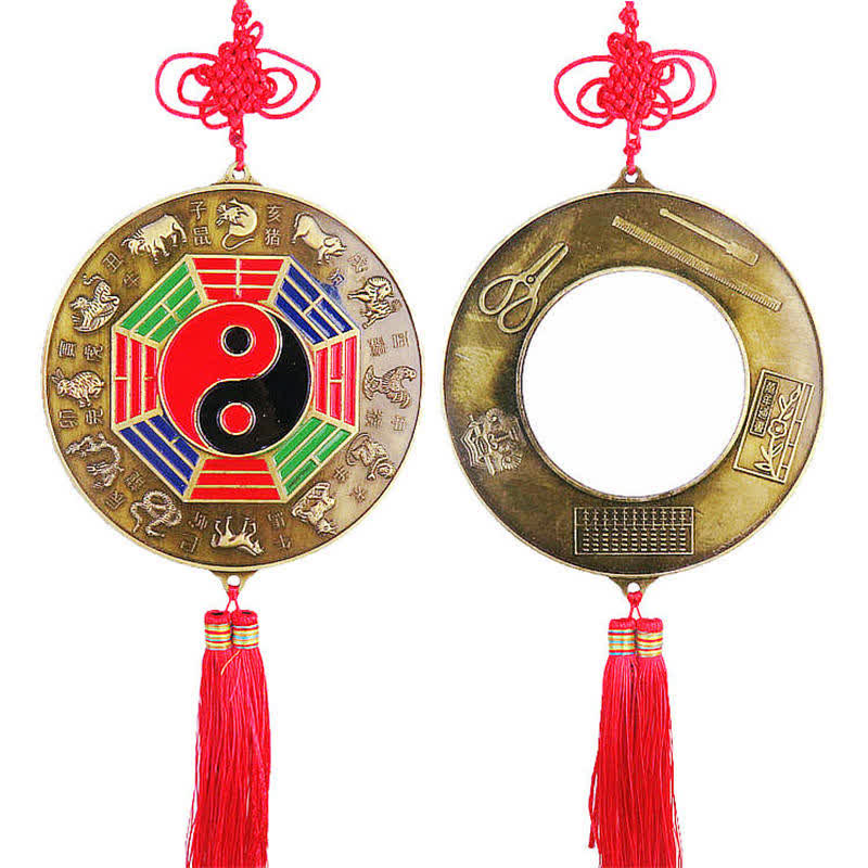 Carte Feng Shui Bagua Nœuds chinois Harmonie Carte énergétique Miroir - image 0