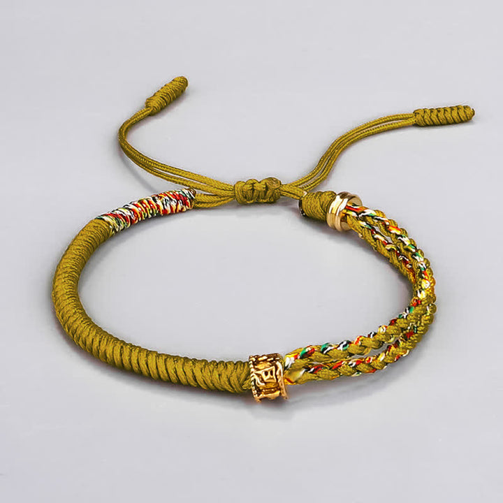Bracelet de protection et de chance en Buddha Stones Om Mani Padme Hum