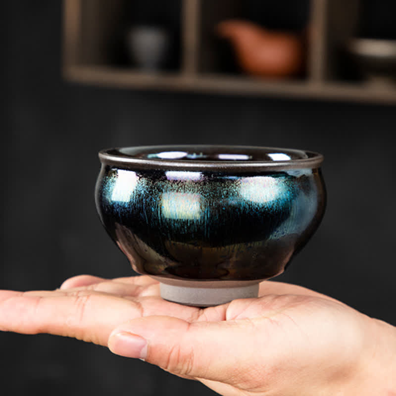 Tasses à thé en céramique vintage Buddha Stones