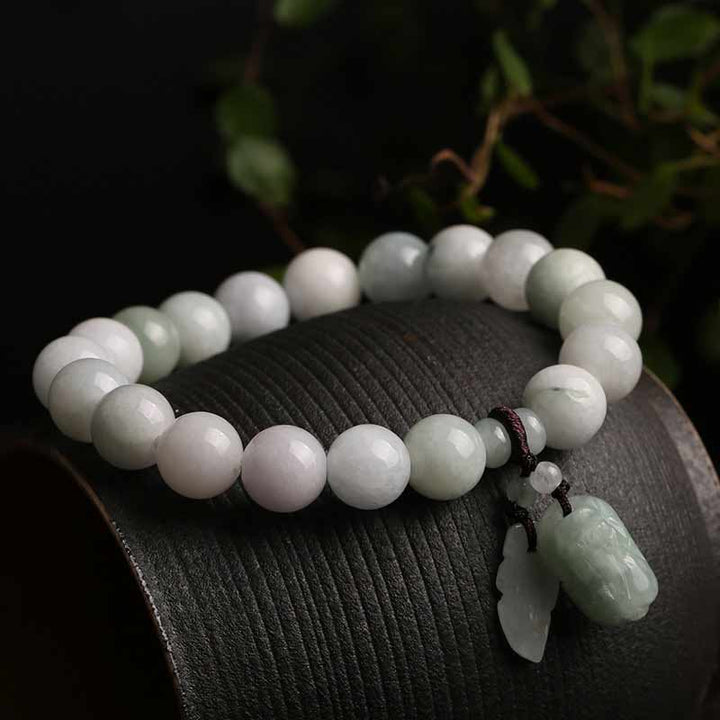 Bracelet de réussite en forme de pomme et de courge de Bouddha en Buddha Stones en jade naturel Pi Xiu
