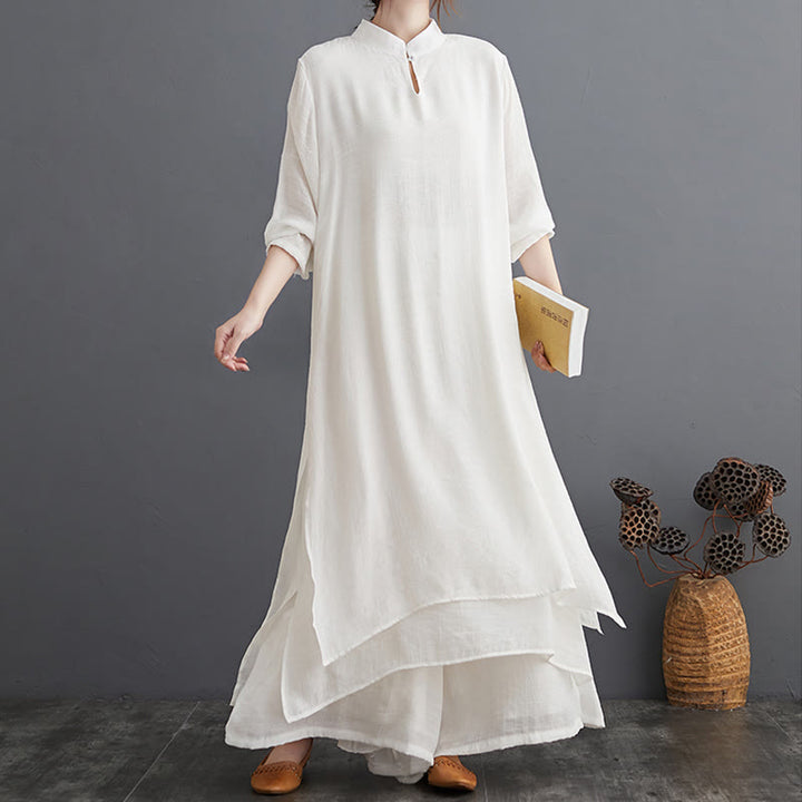 Ensemble de vêtements pour femmes Buddha Stones et motif simple pour méditation, prière, pratique spirituelle zen, yoga