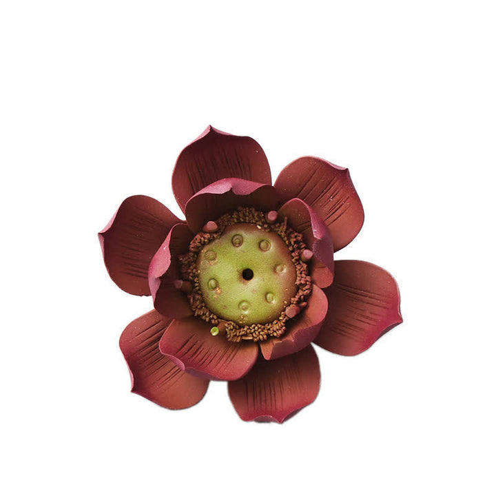 Brûleur d'encens tibétain en Buddha Stones Lotus Positive Peace