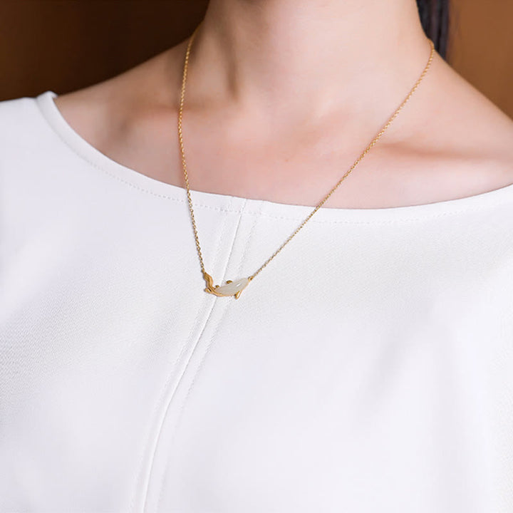 Collier pendentif porte-bonheur en argent sterling 925 et jade blanc avec Buddha Stones
