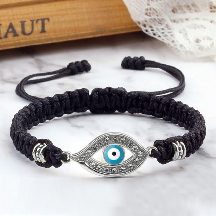 Bracelet en corde avec Buddha Stones pour éloigner le mauvais œil et les mauvais esprits