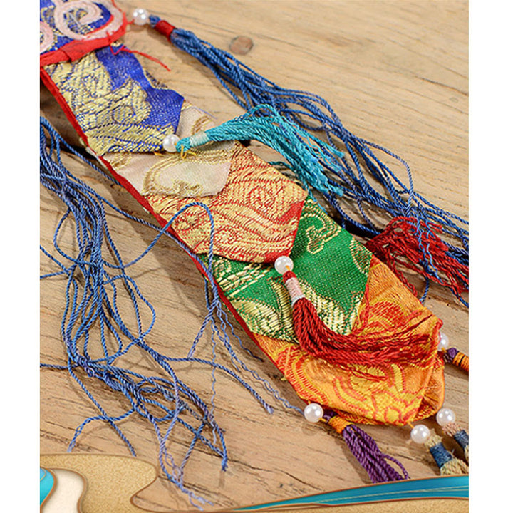 Tibétain fait à la main Shankha Om Mani Padme Hum bouddha Avalokitesvara coquille de conque Turquoise décoration positive - image 10