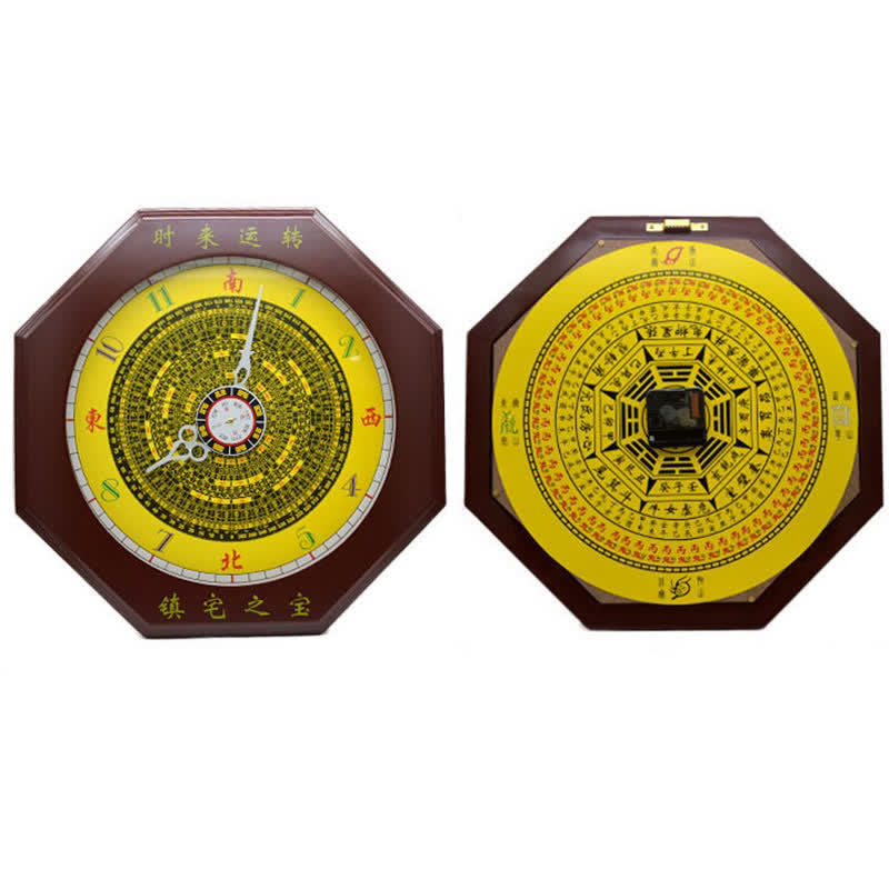 Horloge murale Feng Shui Bagua Map Balance Energy Map