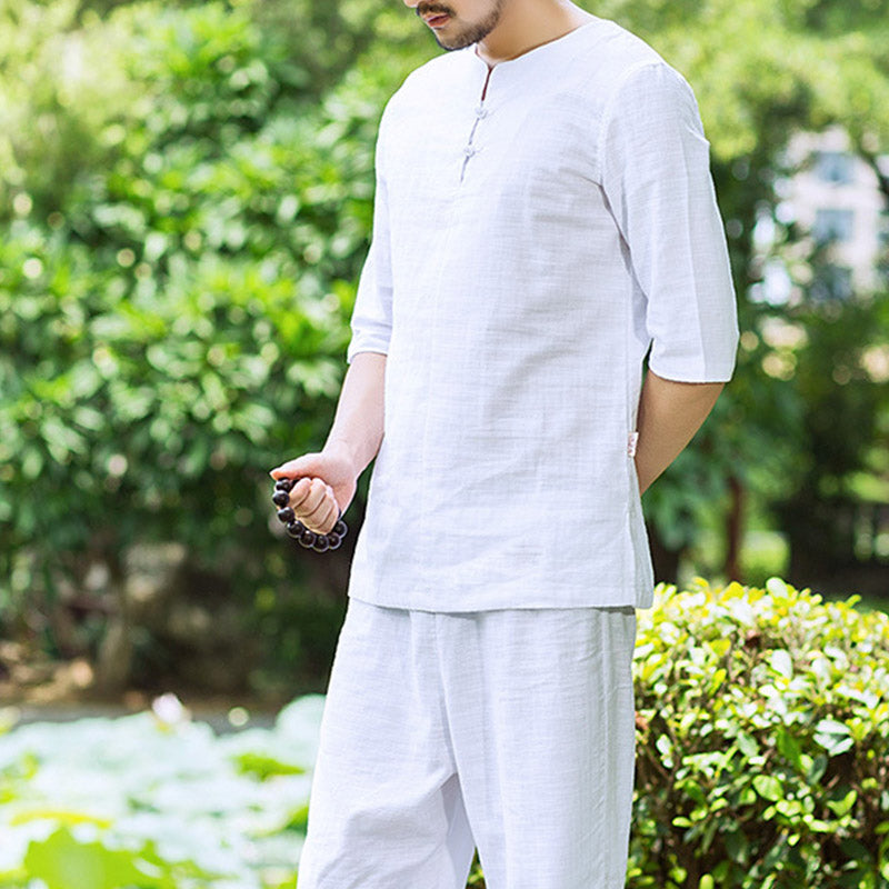 Ensemble de vêtements pour hommes Buddha Stones, méditation, prière, pratique spirituelle zen