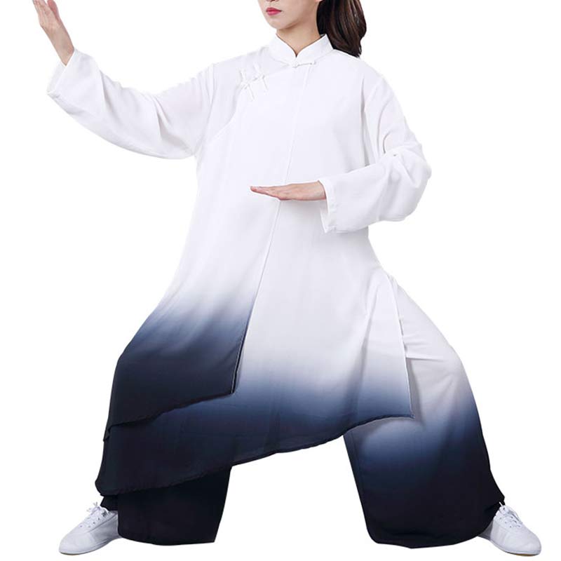 Ensemble de vêtements unisexe avec peinture dégradée de Buddha Stones , méditation, prière, spirituel, zen, tai-chi, qigong