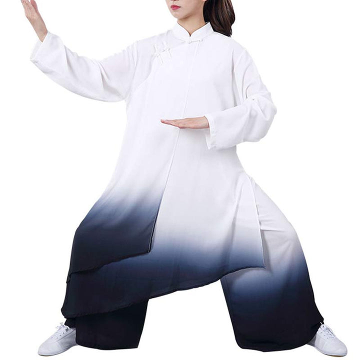 Ensemble de vêtements unisexe avec peinture dégradée de Buddha Stones , méditation, prière, spirituel, zen, tai-chi, qigong