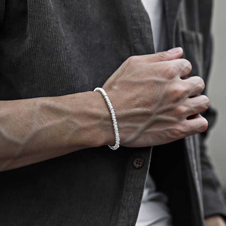 Bracelet porte-bonheur à motif circulaire simple avec Buddha Stones