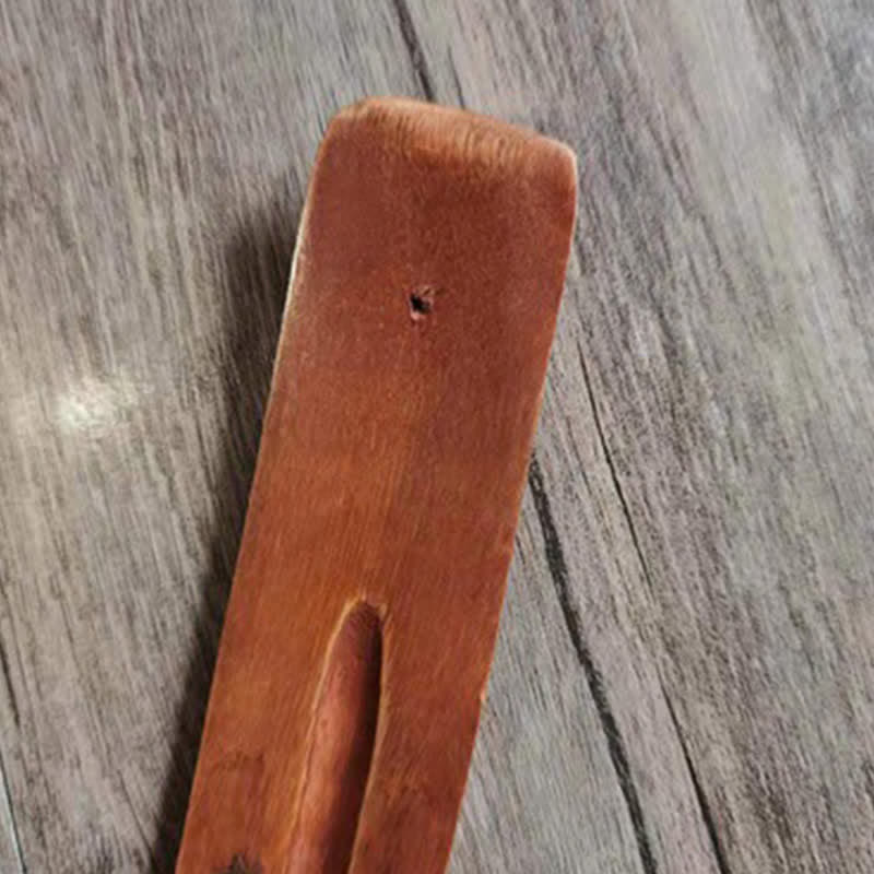 Brûleur d'encens en bois fait à la main (type aléatoire)