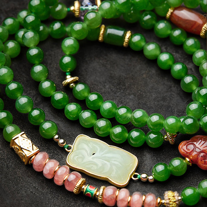 Bracelet Mala Buddha Stones