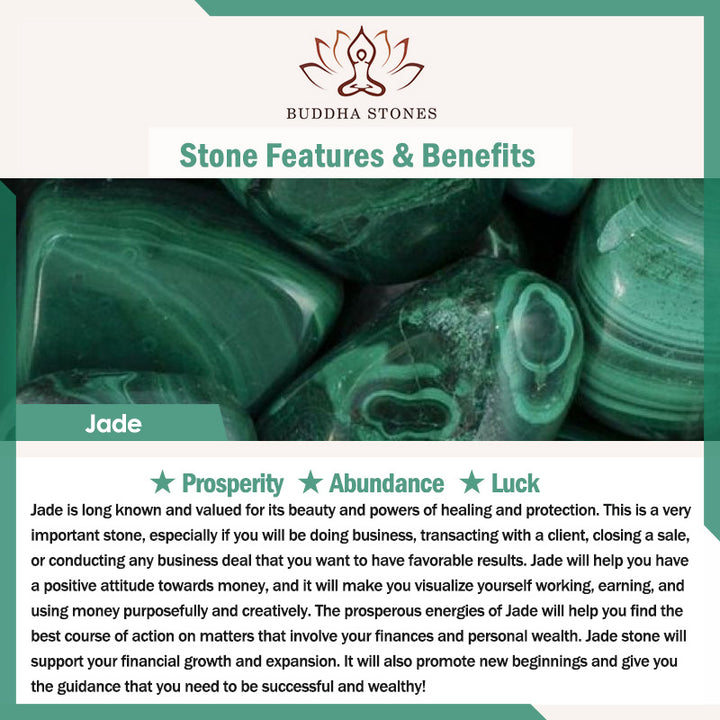 Bracelet de protection d'abondance en jade Pixiu Buddha Stones