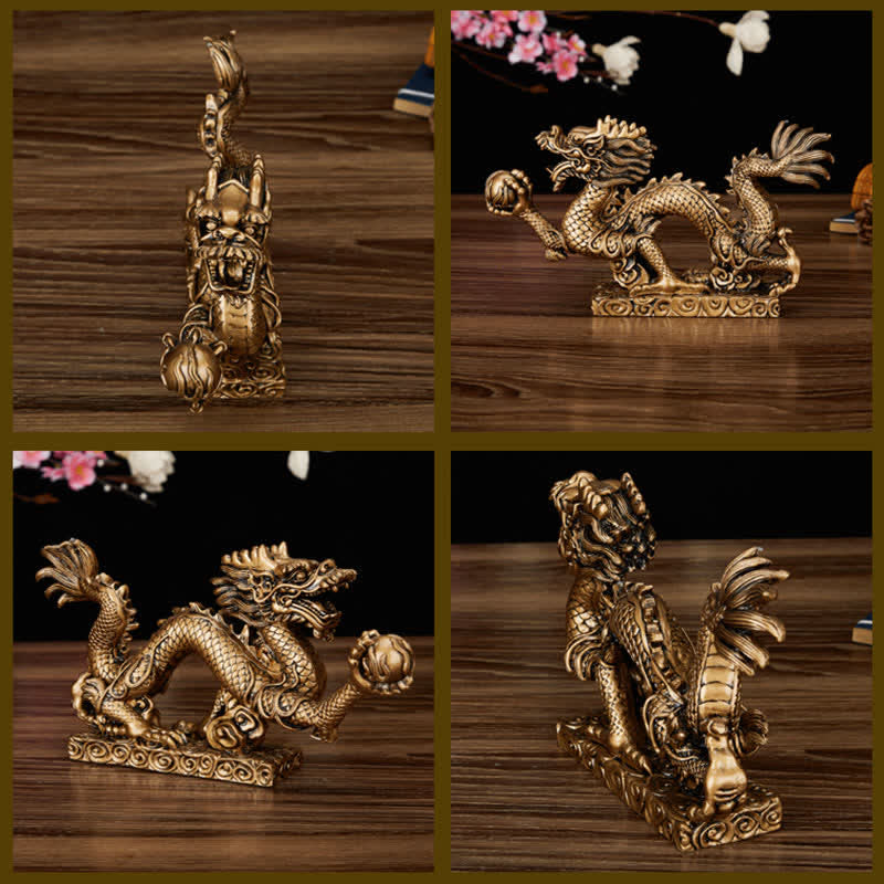 Buddha Stones Feng Shui Dragon Nuage de Bon augure Richesse Chance Décoration