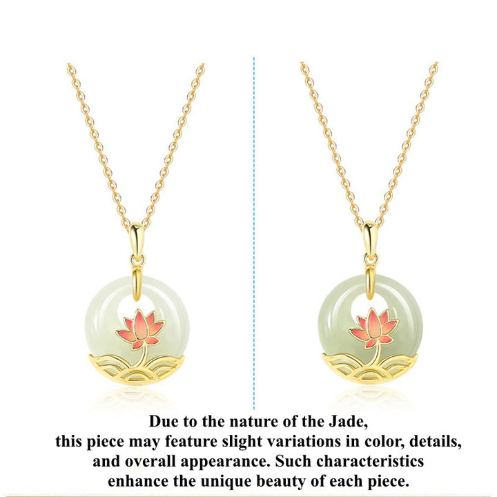 Buddha Stones en argent sterling 925 et jade blanc Hetian avec fleur de lotus et bénédiction - image 9