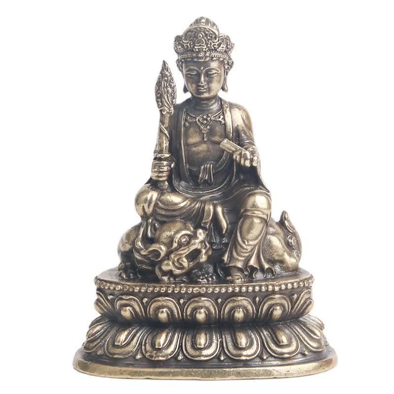 Statue de Buddha Stones en cuivre de la sérénité du Bodhisattva Manjusri - image 9