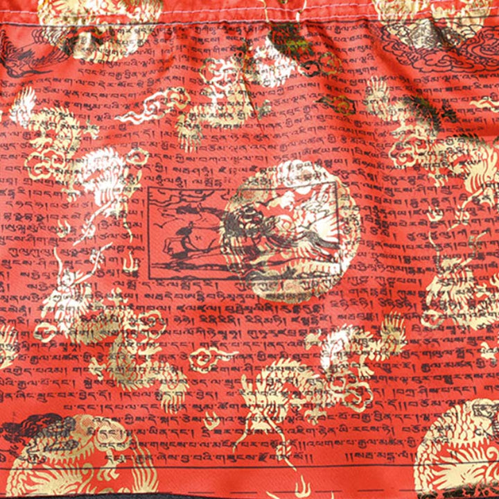Drapeaux de prière décoratifs d'extérieur, motif dragon et cheval du vent tibétain à 5 couleurs, lot de 20. - image 6