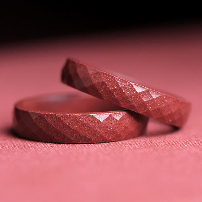 Bague de bénédiction de nuages ​​de Buddha Stones Cinabre Om Mani Padme Hum - image 5