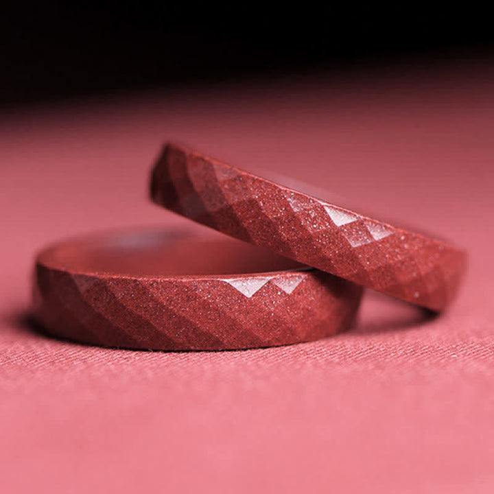 Bague de bénédiction de nuages ​​de Buddha Stones Cinabre Om Mani Padme Hum - image 5