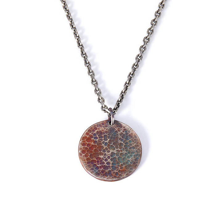 Collier pendentif équilibre Yin Yang eau et feu en argent sterling 990 avec Buddha Stones - image 5