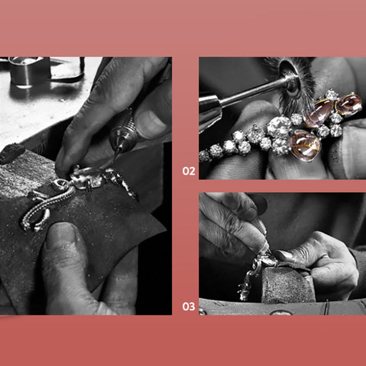 Collier avec pendentif porte-bonheur en argent sterling 925 avec Buddha Stones Année du Dragon - image 14