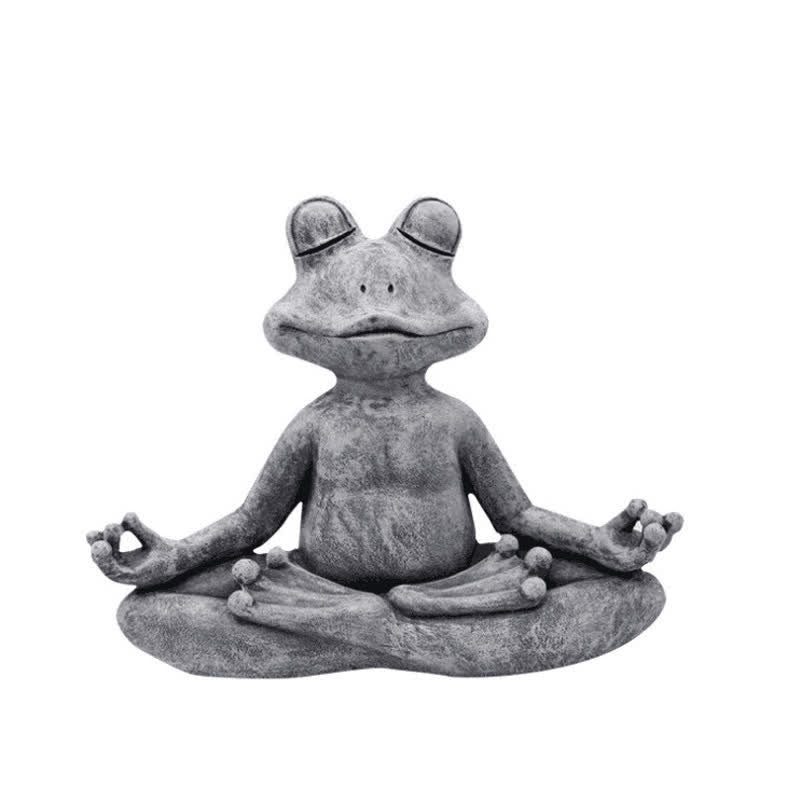 Décoration Zen Chien Chat Grenouille Méditant - Grenouille 9,5 x 12,5 x 5 cm (300 g) - image 9