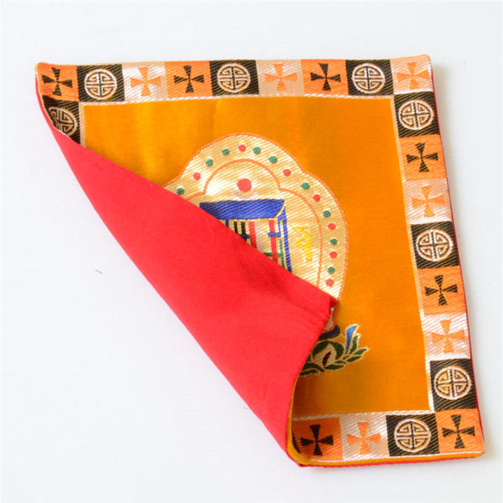 Tapis d'autel de prière Man-Bcu Kalachakra Tapis Jacquard de méditation de guérison - image 9