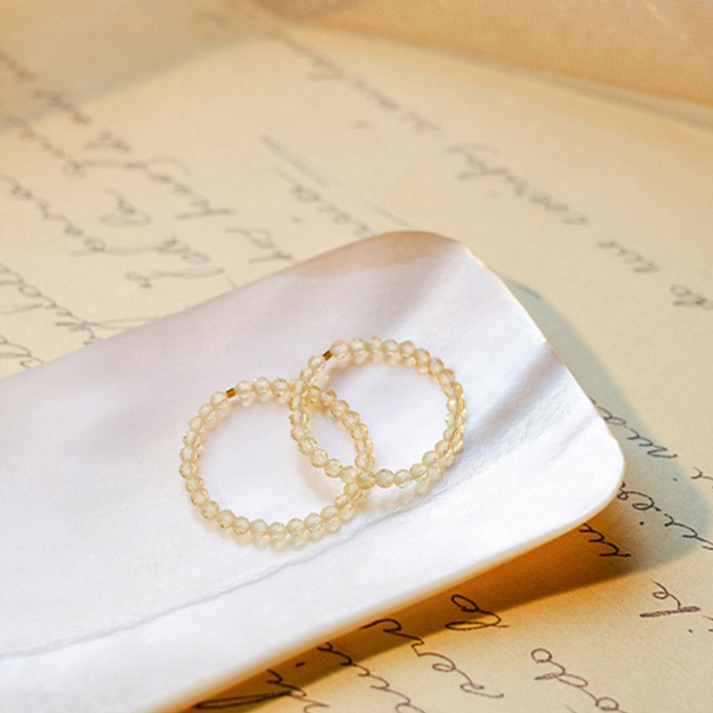 Bague de prospérité et de bonheur en citrine naturelle avec Buddha Stones - image 6