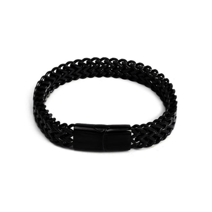 Bracelet d'équilibre en acier titane avec boucle magnétique et écailles de poisson en Buddha Stones - image 13