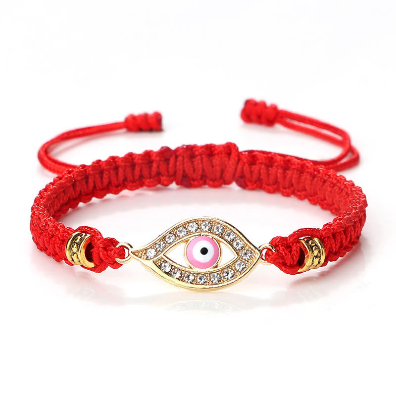 Bracelet en corde avec Buddha Stones pour éloigner le mauvais œil et les mauvais esprits