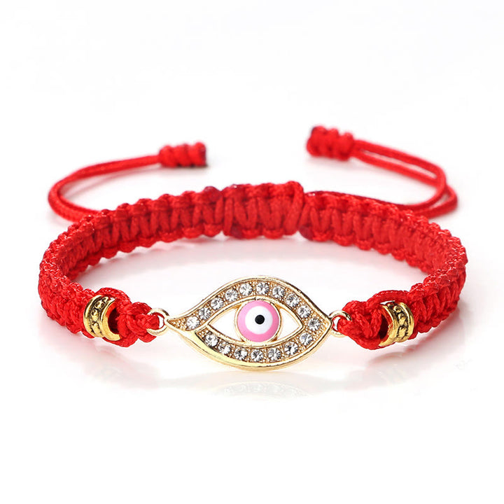 Bracelet en corde avec Buddha Stones pour éloigner le mauvais œil et les mauvais esprits
