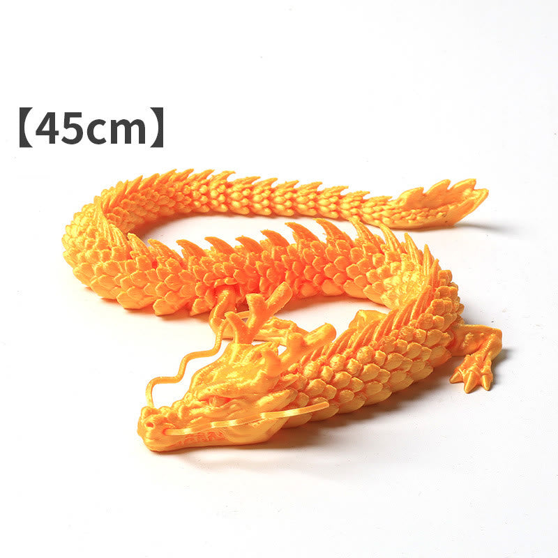 Buddha Stones Dragon lumineux Feng Shui imprimé en 3D pour décoration de la maison - Dragon d'or 45 cm - image 3