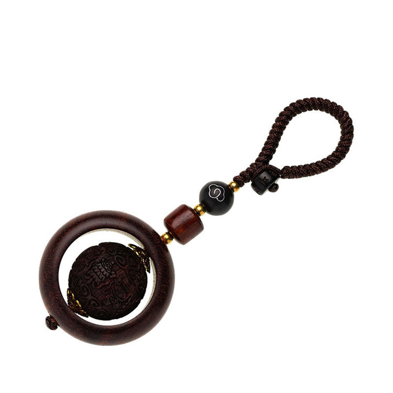 Buddha Stones tibétaines petite feuille bois de santal rouge ébène chance protection rotation décoration - image 21