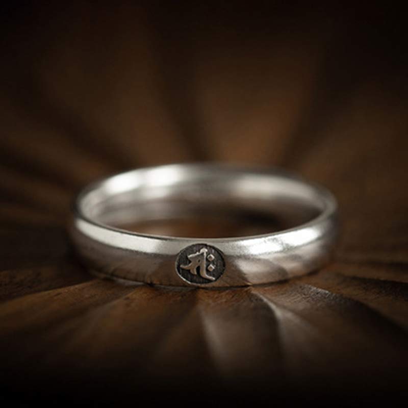 Bague couple en argent sterling 925 Buddha Stones et bénédiction du zodiaque chinois - image 19