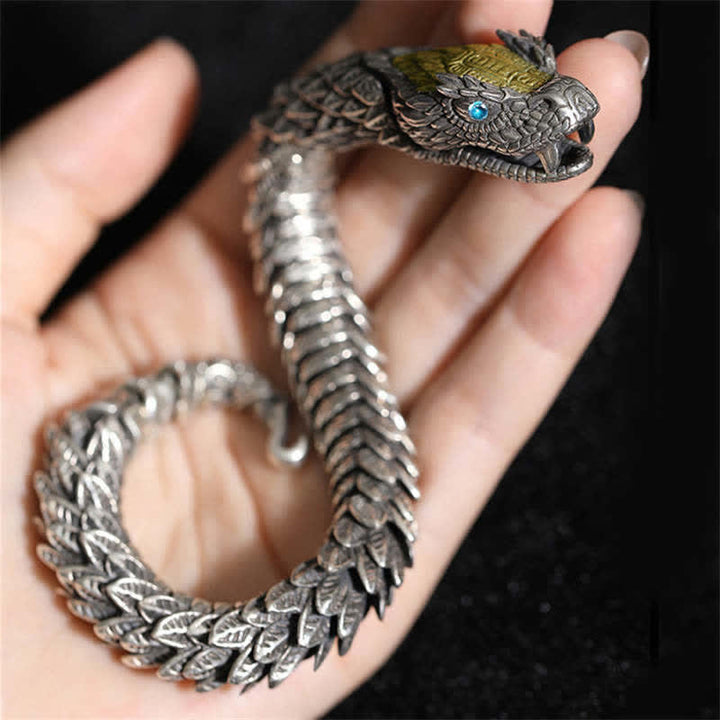Bracelet chaîne de protection amulette fait main en Buddha Stones Dragon Snake