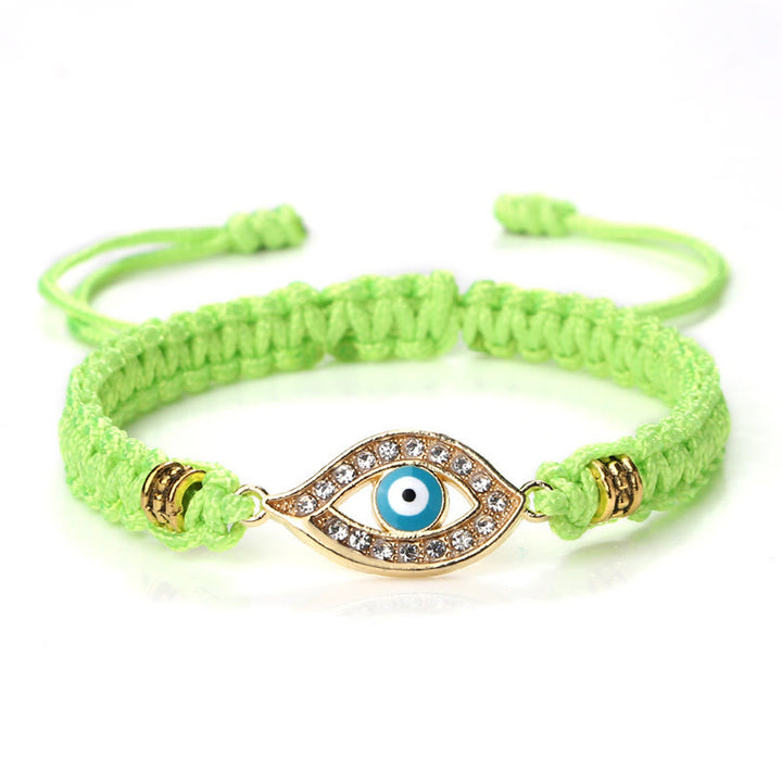 Bracelet en corde avec Buddha Stones pour éloigner le mauvais œil et les mauvais esprits