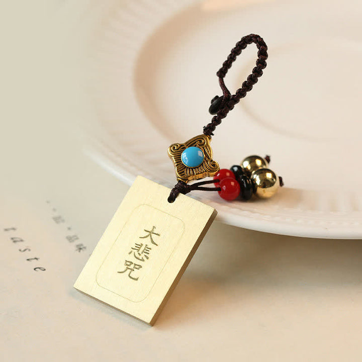 Feng Shui Yin Yang Bagua Wenchang Pen Pagode Roue de prière Porte-clés