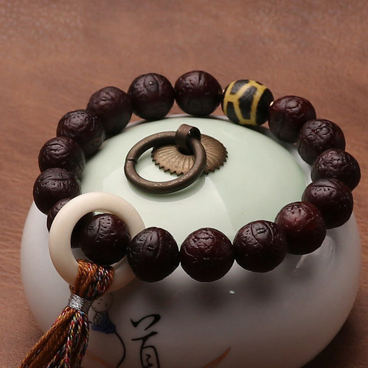 Buddha Stones , graines de Bodhi, porte-bonheur, richesse, pompon, breloque pour poignet