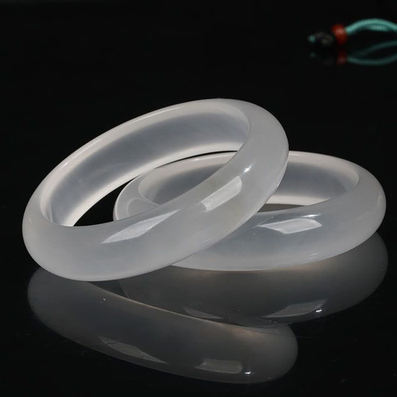 Bracelet porte-bonheur en jade doré translucide naturel avec Buddha Stones - image 6