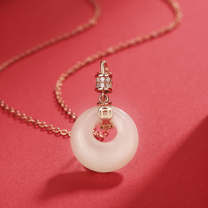Buddha Stones et pièce de monnaie en jade blanc Hetian - Pièce de Jade Blanc - image 2