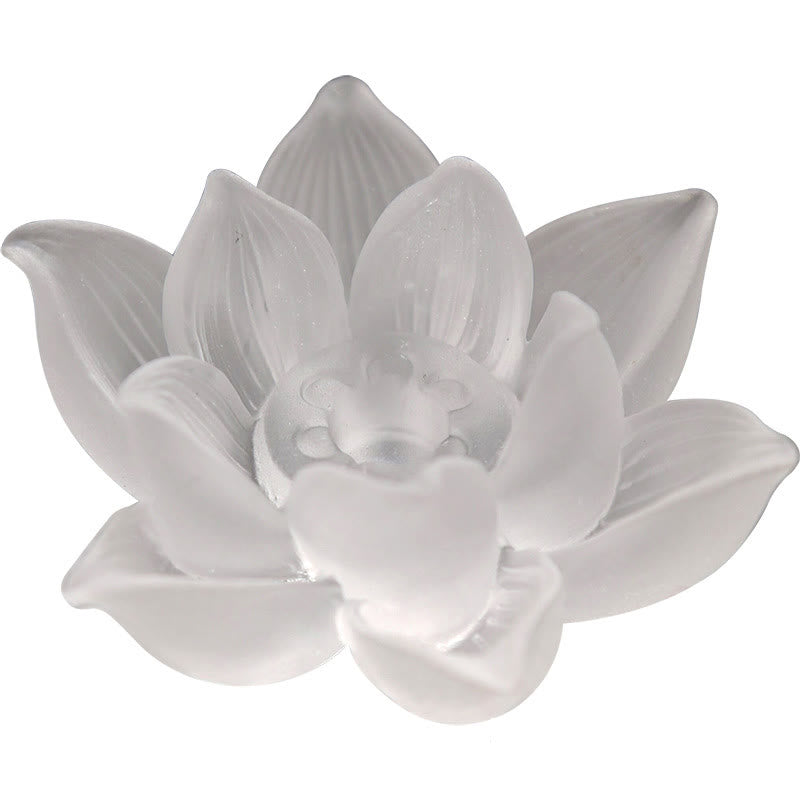 Brûle-encens en forme de bâton de méditation et de guérison en cristal Lotus Liuli de Buddha Stones - image 7