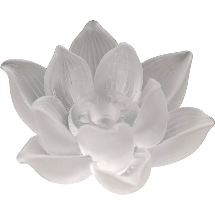 Brûle-encens en forme de bâton de méditation et de guérison en cristal Lotus Liuli de Buddha Stones - image 7