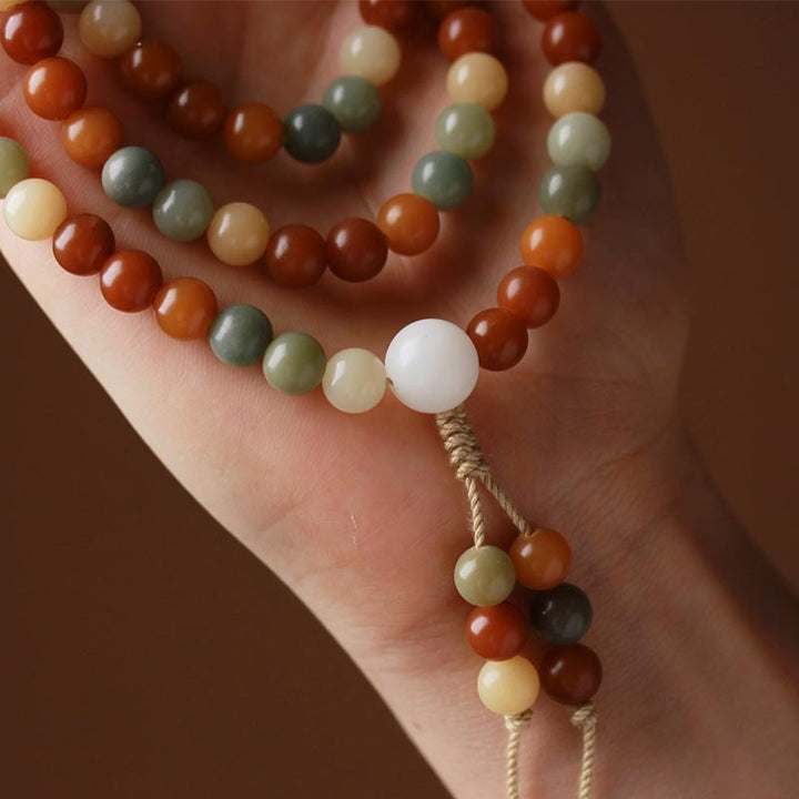 Bracelet Mala Bodhi Seed Harmony Sagesse avec Buddha Stones